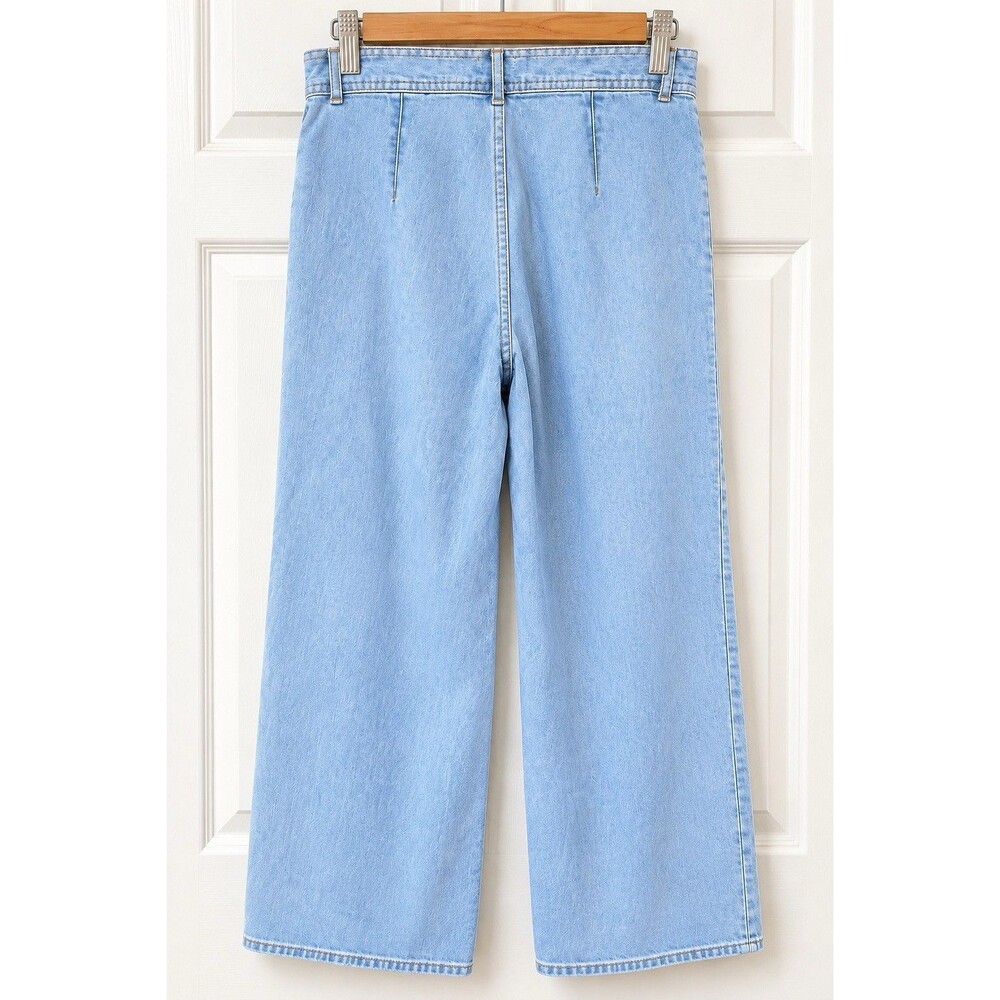 BDG Urban Outfitters Wide Leg Jeans 28 Light Wash High Rise Y2K 90s - Picture 2 of 10